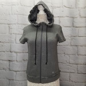 French Terry Short Sleeve Hoodie